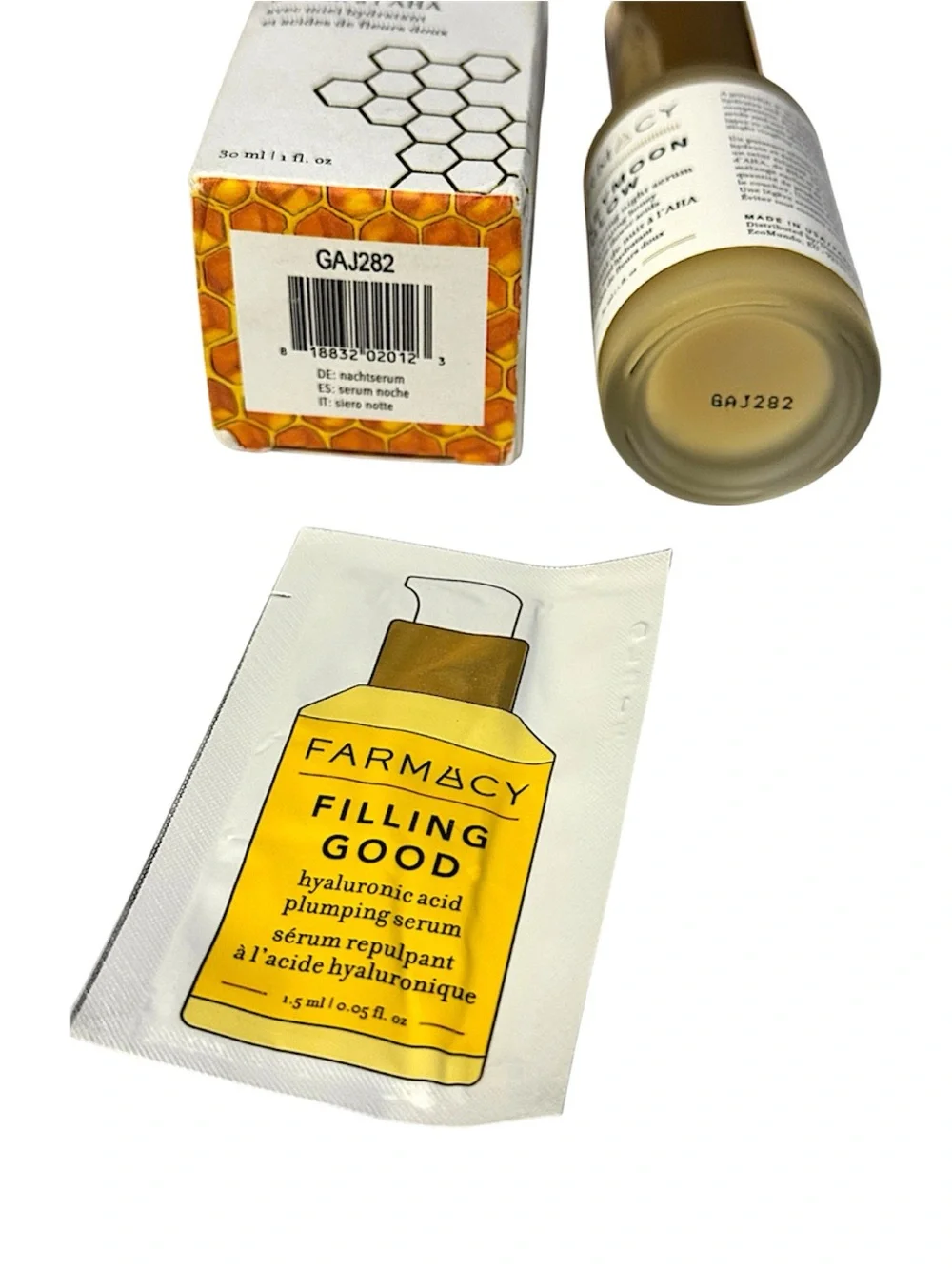Farmacy Honeymoon Glow AHA Resurfacing Night Serum 1 Fl Oz NIB $60